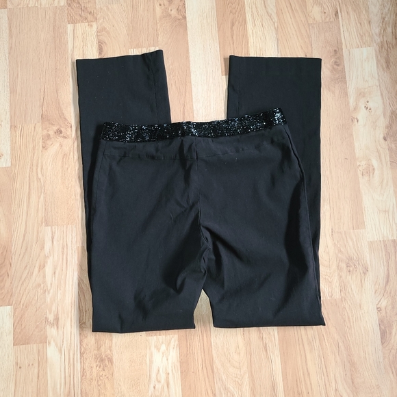 INC Beaded Waist Black Pants - size 8 - Picture 5 of 8